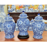  Chóe Vẽ Hoa Dây Men Lam 