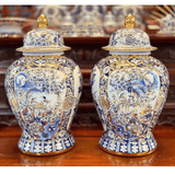  Chóe Tứ Cảnh Kỹ Lam Vẽ Vàng 