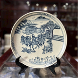  Đĩa Cảnh Men Rạn-Vẽ Cảnh Vinh Quy Bái Tổ 