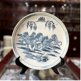  Đĩa Cảnh Men Rạn-Vẽ Cảnh Mã Đáo Thành Công 