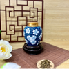  Hộp chè Họa Tiết Hoa Mai Men Lam 