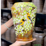  Lọ Cắm Hoa Họa Tiết Chim Hoa H28 