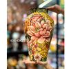  Lọ Cắm Hoa -Vuốt Tay-Họa Tiết Trăm Hoa H36 