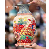  Lọ Cắm Hoa-Vuốt Tay- Họa Tiết Trăm Hoa H35 