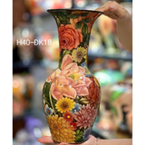  Lọ Cắm Hoa-Vuốt Tay- Họa Tiết Trăm Hoa H40 