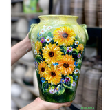  Lọ Cắm Hoa Họa Tiết Hoa Hướng Dương H28 