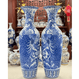  Lọ Lộc Bình Phú Qúy Trường Xuân Men Lam 