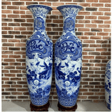  Lọ Lộc Bình Phúc Đức Men Lam 