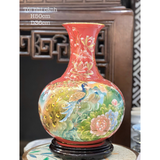  Lọ Dáng Tỏi Vẽ Nhị Công Danh Phú Qúy-Thuận Buồm Xuôi gió H50 