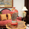  Mai Bình Công Danh Phú Qúy Màu Đỏ Đắp Nổi Vẽ Vàng 