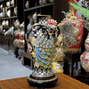  Mai Bình Công Danh Phú Qúy Màu Xanh Coban Đắp Nổi Vẽ Vàng 