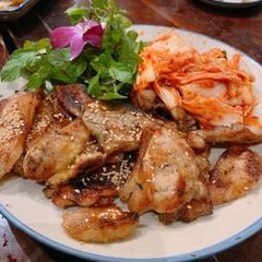 Má lợn nướng kim chi
