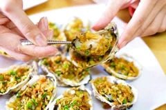 Hàu sữa nướng mỡ hành