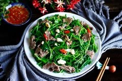 Bò xào rau theo mùa