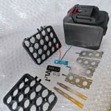  Vỏ chống sốc pin makita 18650, 21700 có led 