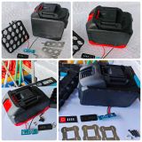  Vỏ chống sốc pin makita 18650, 21700 có led 