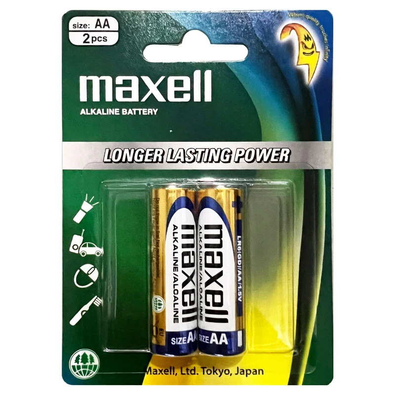 Vỉ 2 Viên Pin Maxell Alkaline AA