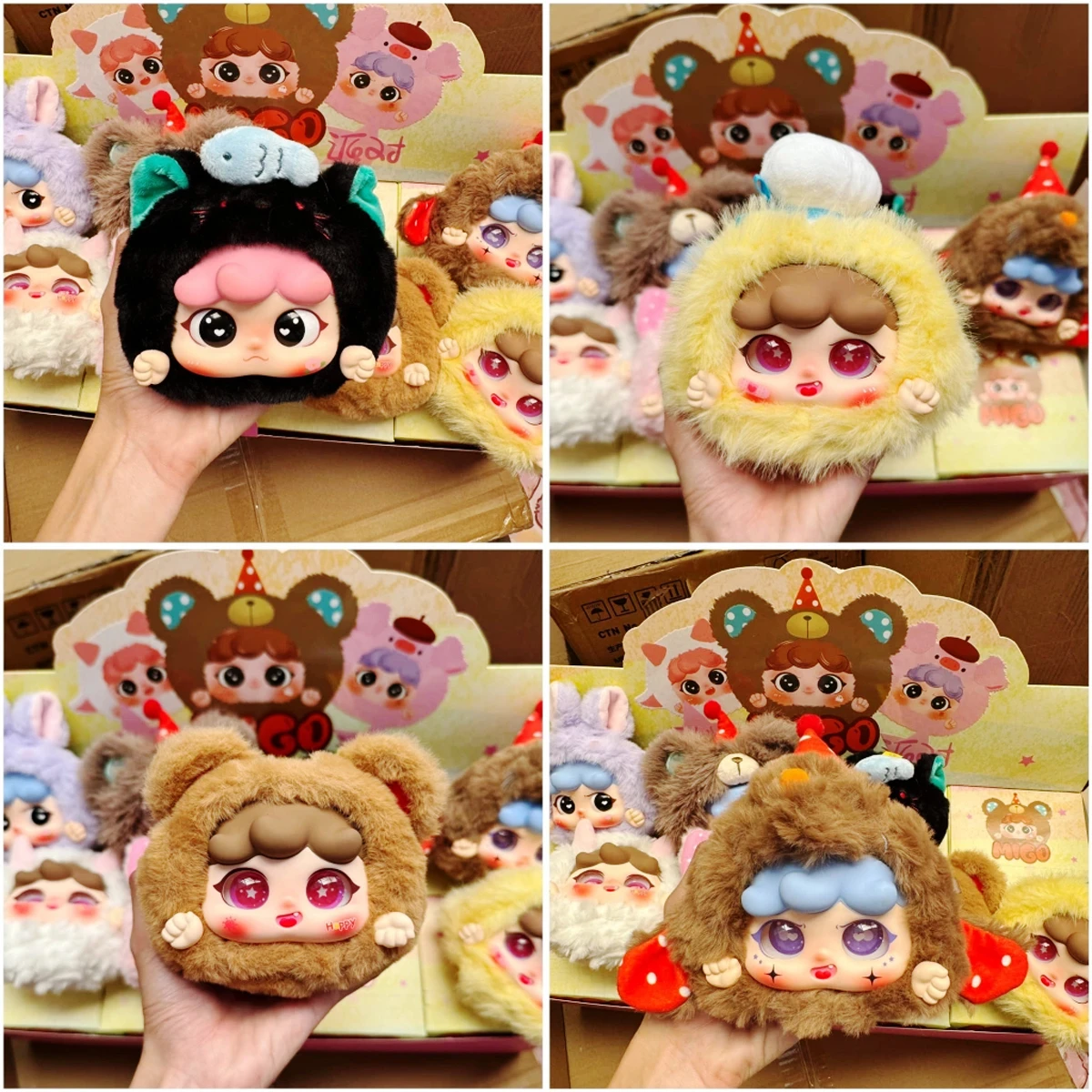 Baby Three Thú Bông Migo First Generation Animal Party (Blindbox Chính Hãng)