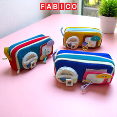 Hộp Bút Học Sinh Vải Thiết Kế Dễ Thương Sức Chứa Lớn Chống Nước Đa Năng Nhiều Màu