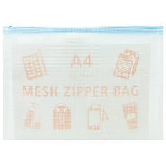 Bìa khóa zip dạng lưới A4 A5 A6 đựng tài liệu vật dụng nhỏ Kinary