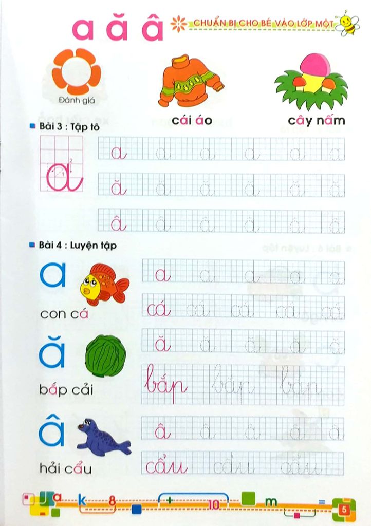 Bộ Tủ sách bé vào lớp 1 - Chuẩn bị cho bé vào lớp 1 - tập 1