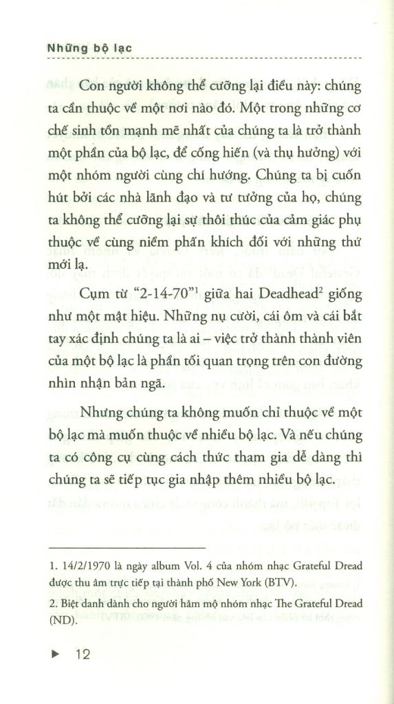 Tribes - Những Bộ Lạc: Marketing Thống Lĩnh Người Dùng