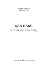 Bán Hàng Tư Vấn Sao Cho Đúng