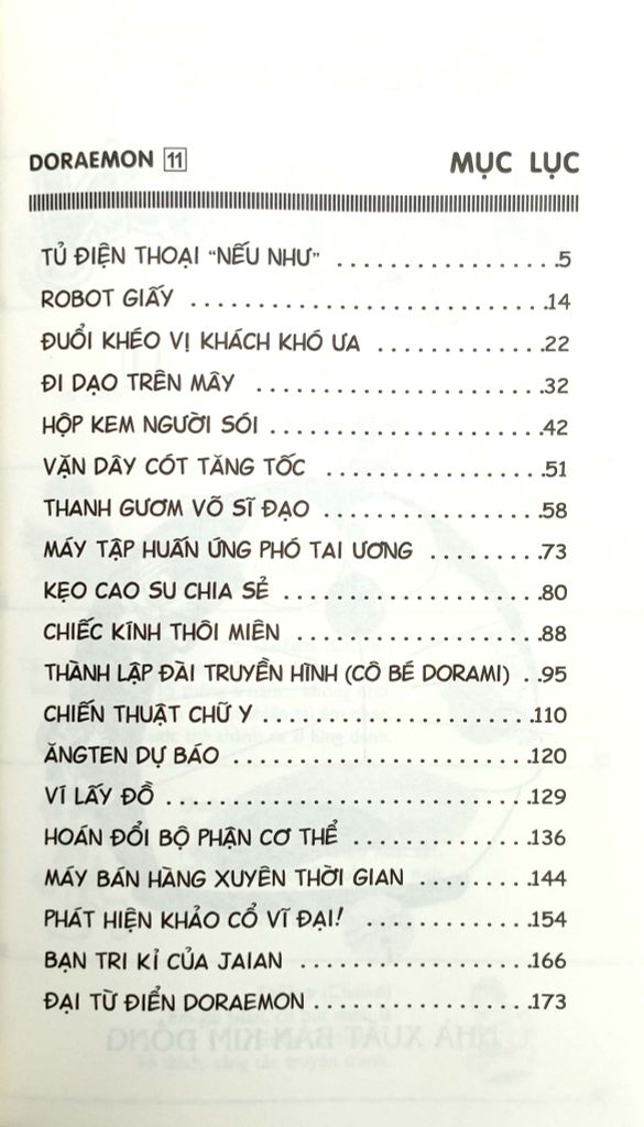 Bộ Doraemon - Chú Mèo Máy Đến Từ Tương Lai - Tập 11 (Tái Bản 2023)