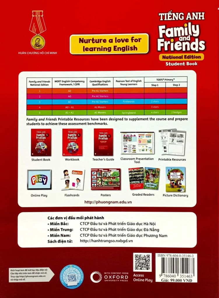 Bộ Tiếng Anh 4 Family And Friends (National Edition) - Student Book (2023)