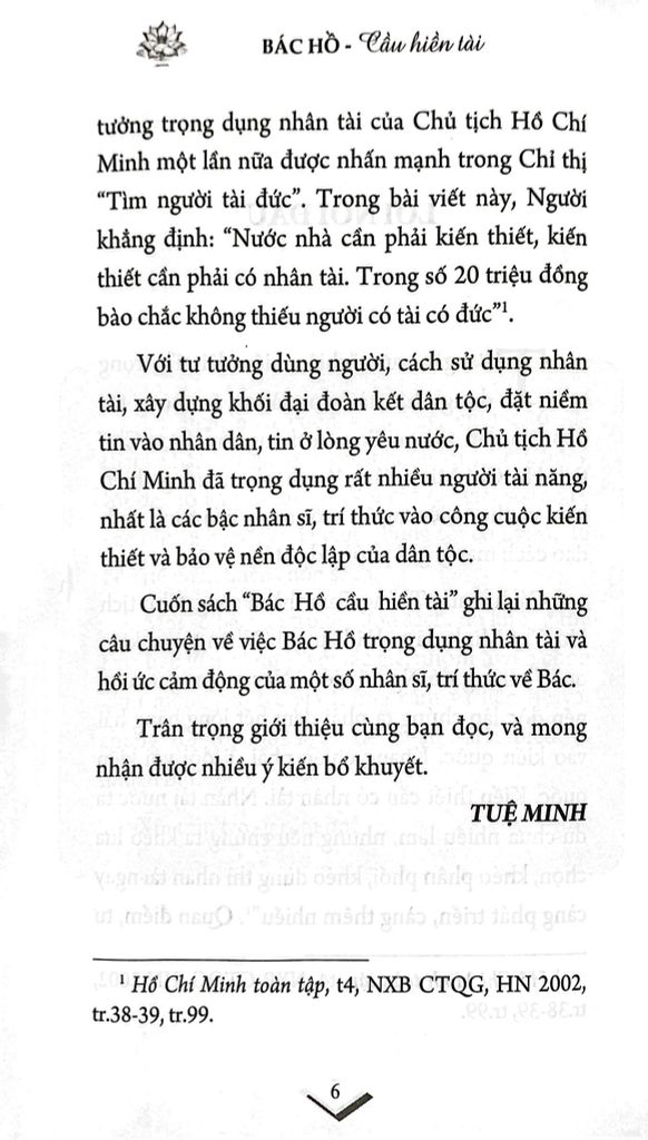 Bác Hồ Cầu Hiền Tài