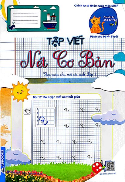 Chuẩn Bị Cho Bé Vào Lớp 1 - Dành Cho Bé 4-5 Tuổi - Tập Viết Nét Cơ Bản