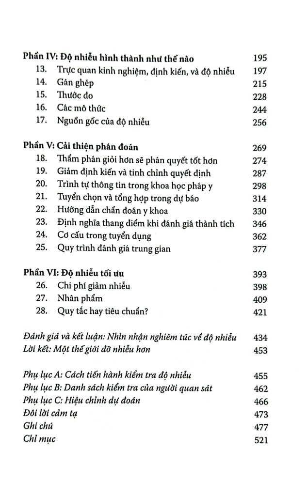 Độ Nhiễu - Sai Lầm Trong Phán Đoán