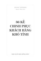 36 Kế Chinh Phục Khách Hàng Khó Tính