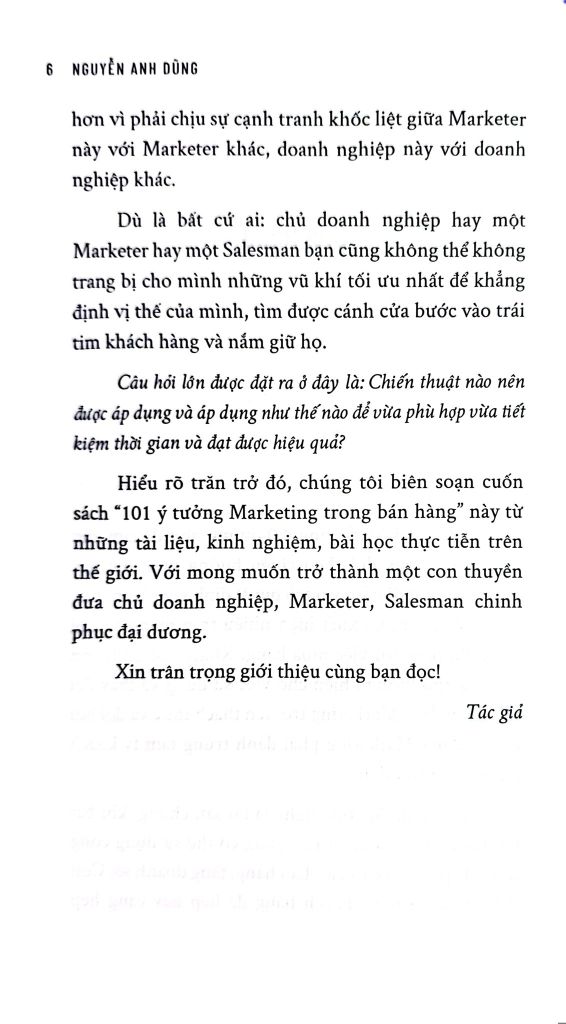 101 Ý Tưởng Marketing Trong Bán Hàng