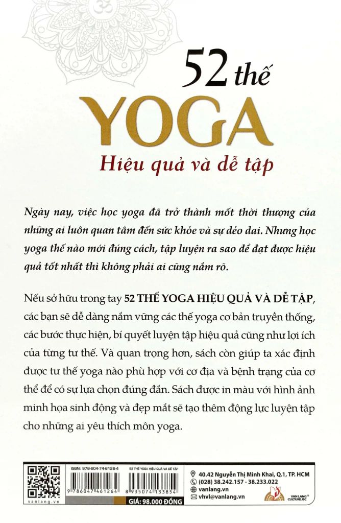 52 Thế Yoga Hiệu Quả Và Dễ Tập (Tái Bản 2024)