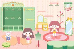 Sách Trò Chơi Đóng Vai Công Chúa Nhỏ Mika - Căn Phòng Công Chúa