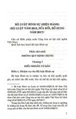Bộ Luật Hình Sự (Hiện Hành) (Sửa Đổi, Bổ Sung Năm 2017)
