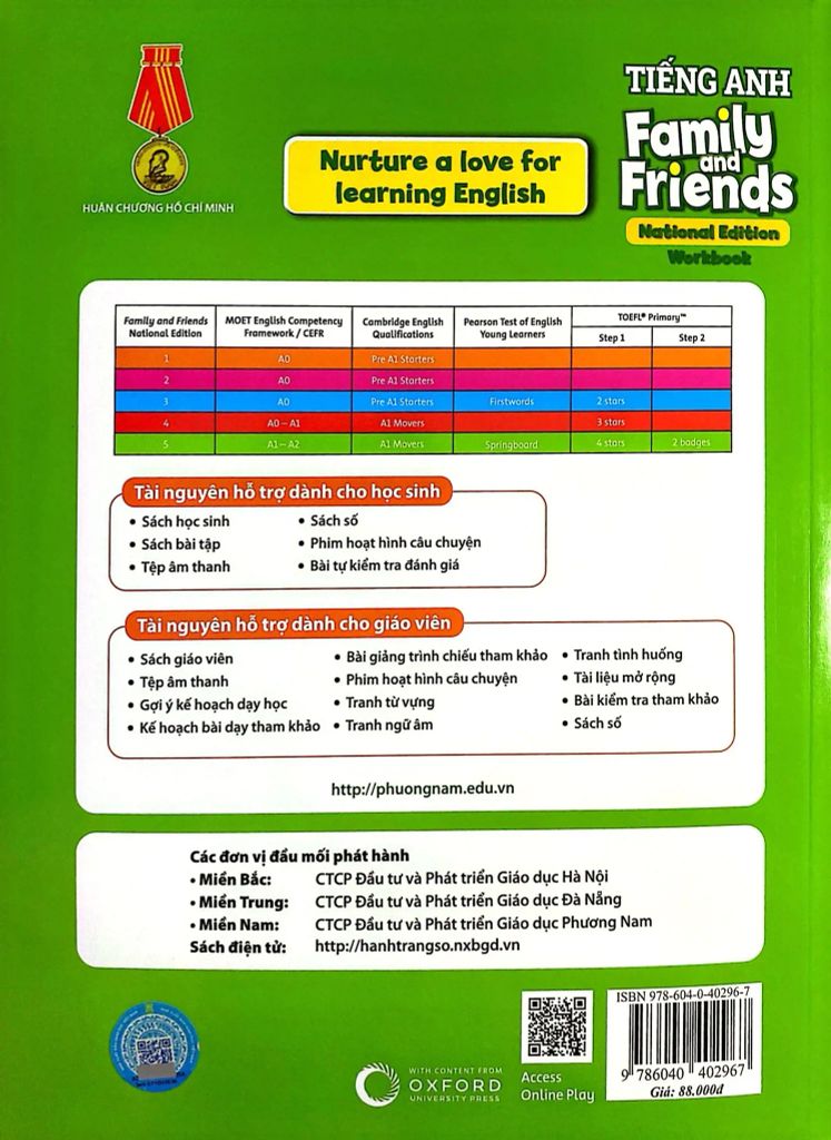 Tiếng Anh 5 Family And Friends - National Edition - Workbook (2024)