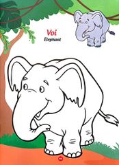 Bé Thỏa Sức Sáng Tạo Phát Triển IQ-EQ-CQ -Bé Tô Màu Và Học Tiếng Anh Theo Chủ Đề - Động Vật Hoang Dã