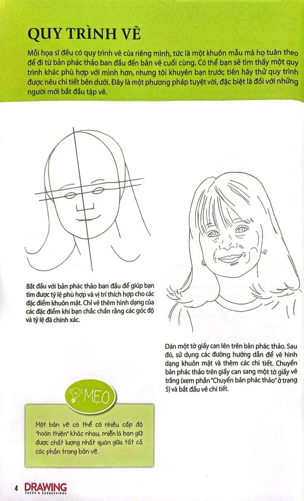 Drawing Faces And Expressions - Học Vẽ Theo Từng Bước - Hướng Dẫn Vẽ Khuôn Mặt Và Biểu Cảm