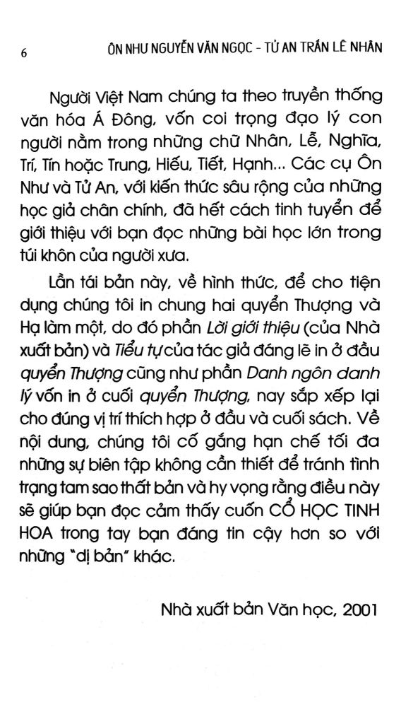 Minh Triết Phương Đông - Cổ Học Tinh Hoa
