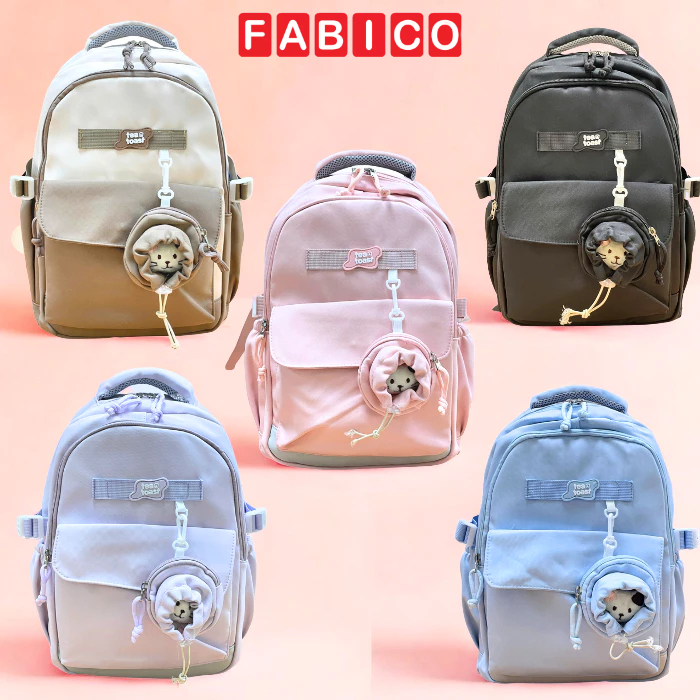 Balo Đi Học Nữ Cấp 1, Cấp 2 Clouds Love Chống Nước, Đựng Laptop Tiện Lợi