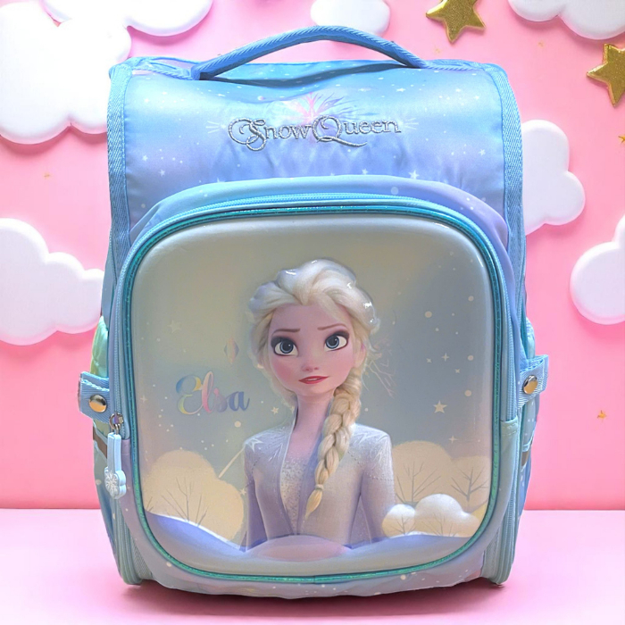 Ba Lô Chống Gù Tiểu Học Elsa Disney FP8671B2 Chống Nước Cao Cấp