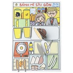 Bộ Tranh Tương Tác Cô Tiên Xanh - Bánh Mì Sài Gòn