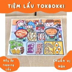 Bộ Tranh Tương Tác Cô Tiên Xanh - Tiệm Buffet Lẩu Tokbokki