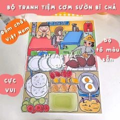 Bộ Tranh Tương Tác Cô Tiên Xanh - Tiệm Cơm Tấm Sườn Bì Chả