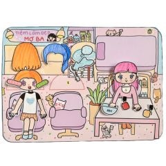 Bộ Tranh Tương Tác Cô Tiên Xanh - Tiệm Làm Đẹp Mợ Ba