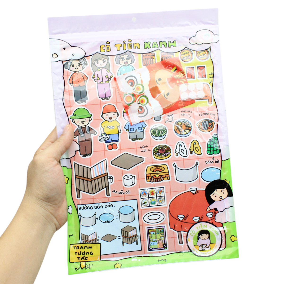 Bộ Tranh Tương Tác Cô Tiên Xanh - Vui Tết Quê Nhà