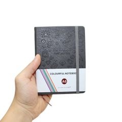 Sổ Bìa Da A6 - Kẻ Ngang - 192 Trang 80gsm - Depai A664-10 - Màu Xám