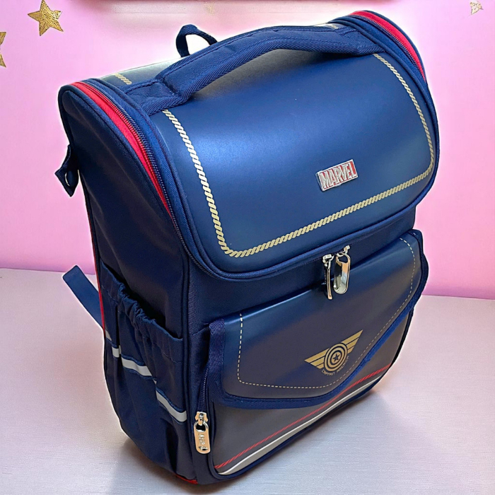 Balo Chống Gù Captain America Disney B26029 Học Sinh Tiểu Học Cho Bé Trai, Chống Nước, Bảo Vệ Cột Sống